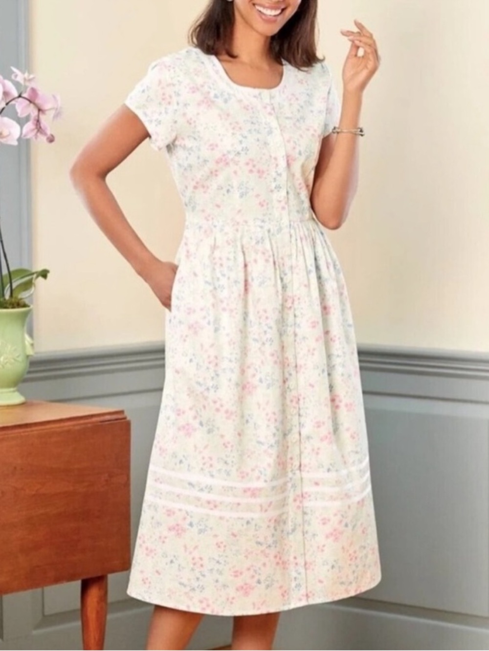 Lanz of Salzburg Floral Dress Women's Size Small